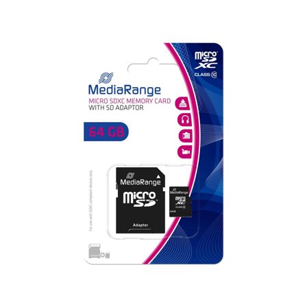 MediaRange flashminnekort - 64 GB - microSDXC