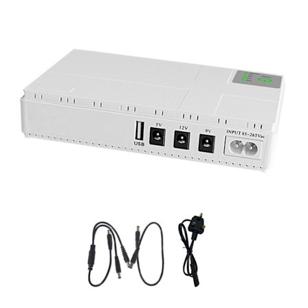 10400mAh Mini UPS Batteri Backup til WIFI Router LED Lys Strip Sikkerhedskamera Batteri Backup & Overspændingsbeskytter USB 5V