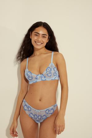 Amalie Star x NA-KD Culotte en dentelle multicolore - Culottes - Bleu - X-Large
