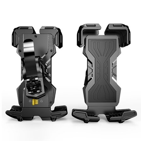 Cykel Motorcykel Enhånds ATV Scooter Mobiltelefon Clip til 4.7''-6.9'' Mobiltelefon - Sort (Enkeltpakning)