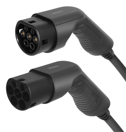 Deltaco e-Charge ladekabel T2-T2 3-Fas 32A 7m