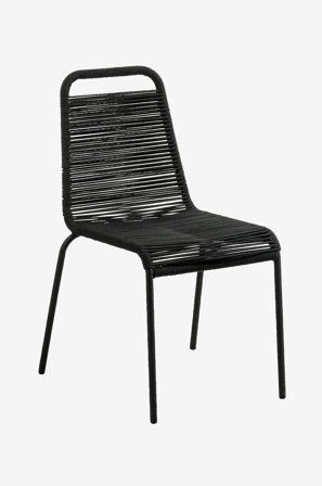 Kave Home - GLENVILLE tuolit 4/pakk. - Musta - Ruokapöydän tuolit - - Homeroom