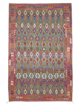 Tejida A Mano Kilim Afghan Old Style Alfombra 307X484 De Lana Grande