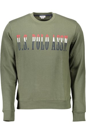 U.s. Polo Felpa Senza Zip Uomo Verde