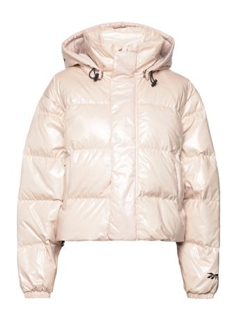 Rbk Vb Puffer Jacket Foret Jakke Lyserød Reebok X Victoria Beckham