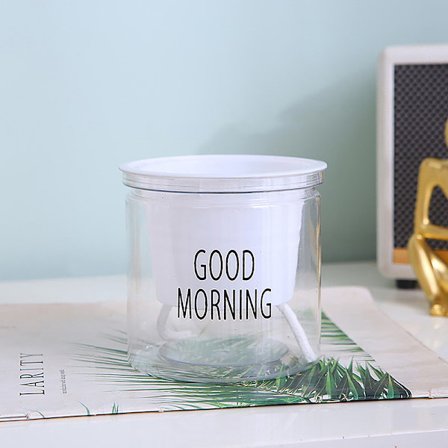 Mini Självbevattnande Blomkruka Plastkrukor Självbevattnande er Kruka