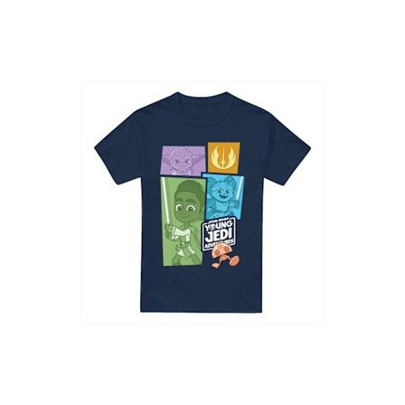 Star Wars Herr Young Jedi Adventure Blocks T-Shirt M Marinblå