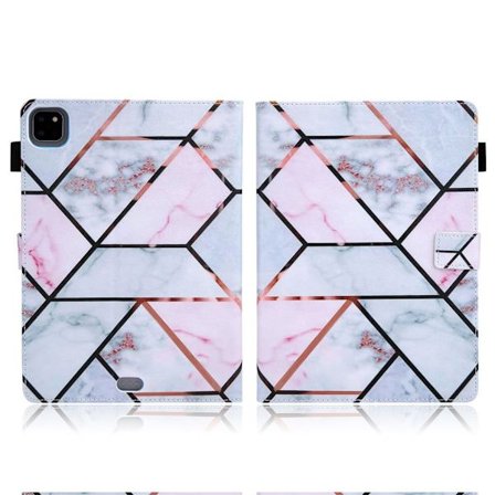 iPad Air (2020) / Pro 11 inch (2020) mönster läder fodral - marmor textur