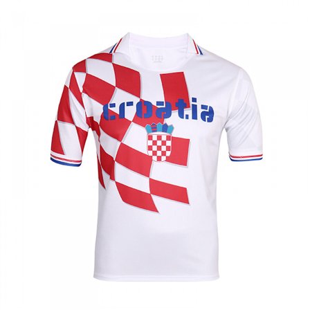 Sports Kroatien Fodbold T-shirt - Jersey Style Kortærmet Atletisk Landshold National Fodboldhold Grafisk Aktiv Tee Top,L