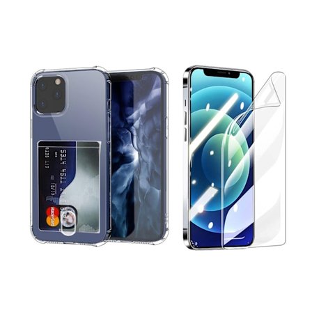 iPhone 13 Pro Max - Skal med Kortfack & Hydrogel Skärmskydd