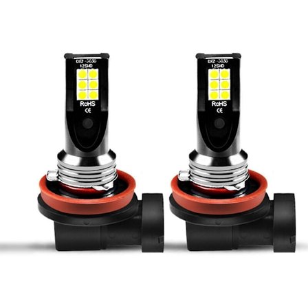 2 kpl vedenpitävä H8 H11 24W auton ajovalot ajovalot 12 LED sumuvalo muunnossarja superkirkas polttimo 6500K