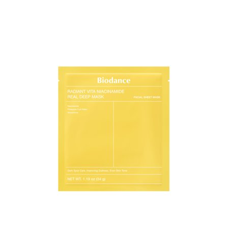 BIODANCE Mask Radiant Vita Niacinamide Real Deep 4pz - Maschera Illuminante viso
