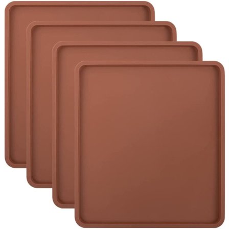 Silikone Dehydrator Måtte 4 Stykker Serie med Kant - Kompatibel med Silikoneplader, Non-Stick Silikonebakkefor, Høj Temperatur