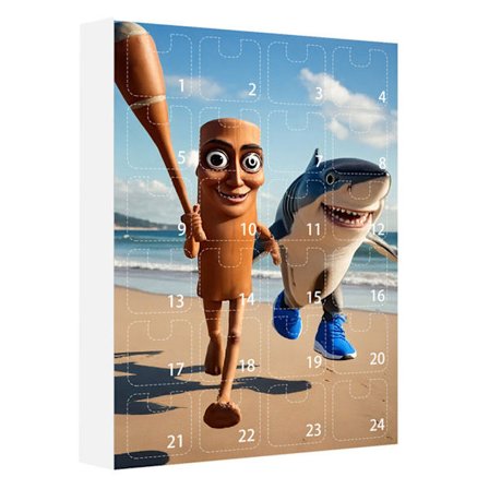 2025 Ai Shan Hai Jing Tung Tung Sahur Adventskalender, julefigurer Blind Boxes(I)