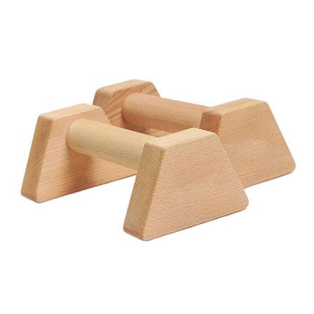 Kraftige træ-paralletter push up-stænger til gymnastiktræning