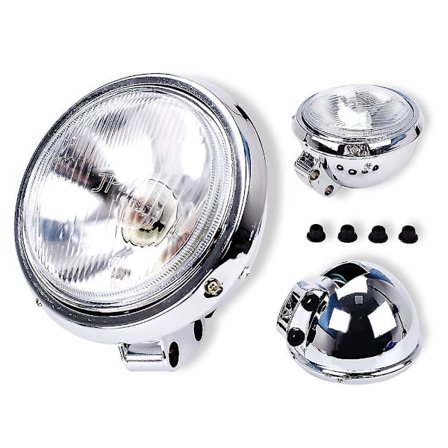 Moottoripyörän universaali 12v ajovalo Harley 883 Honda Steed Vlx 400 Shadow 600 Magna 250 Chrome -ajovalo