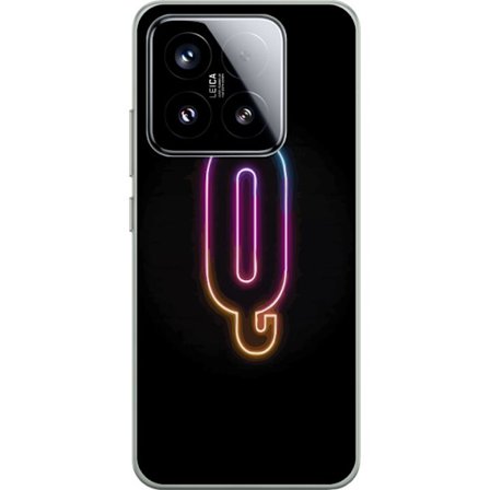 Kompatibel Mobilcover til Xiaomi Xiaomi 15 Minimalistisk neonbogstav Q i lyse farver mod mørk baggrund