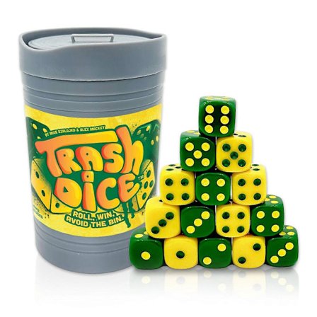 Dumpster Dice -noppapeli, nopeatempoinen perhenoppapeli, 2 pelaajan lautapeli-noppasarja matka- ja peli-iltoihin (FMY)