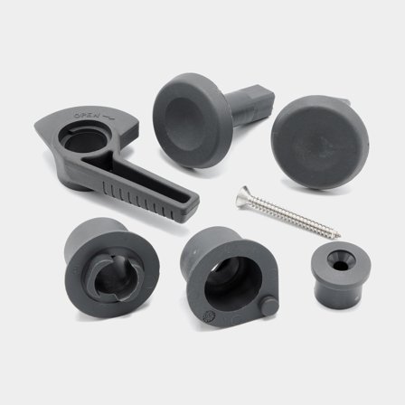 Handtag till däckslucka, litet, höger, passar Lewmar Low Profile