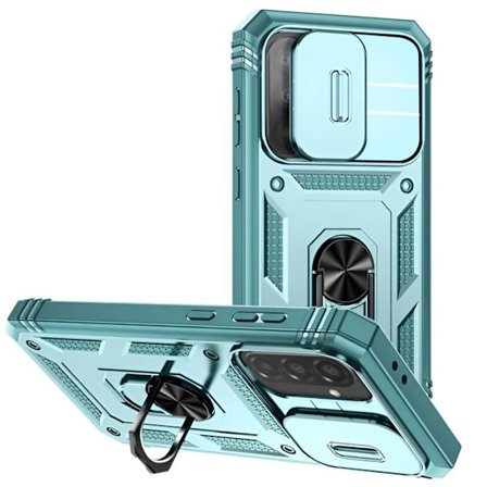 Coque Anneau - Samsung - Galaxy A56 - Kameransuoja - Magneettisormus - Vihreä