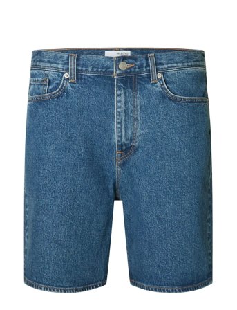 Selected | Slhreg Alex Mid Blue Denim Shorts | S