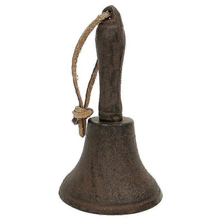 Vintage järn klocka skolklocka liten klocka för restaurang