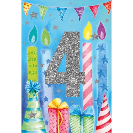 Håndlavede kort Alder er bare et tal 4 år