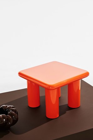 Pastill - Pöytä Ted table 50x50 cm - Oranssi - Sohvapöydät - - Homeroom