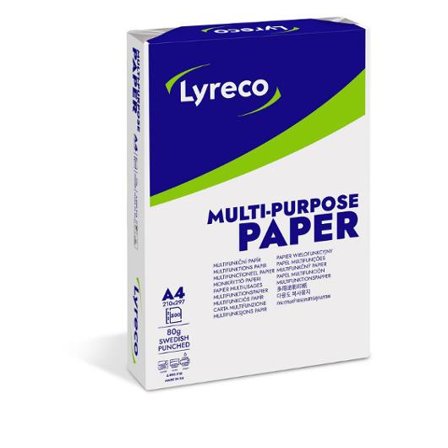 Lyreco Kopieringspapper Multi A4 80g hålat 500/fp - Lyreco - Kontorspapper - Kopieringspapper - A4 Hålat