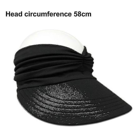 Solhatt Dame, Solstrand Visir Caps med Bred Skygge for Sport Strand Golf Fotturer, Utendørs Sport Tom Topp Caps