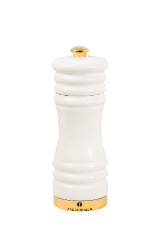 Zassenhaus Saltkvarn matt vit/guld 15 cm Köksredskap Vit