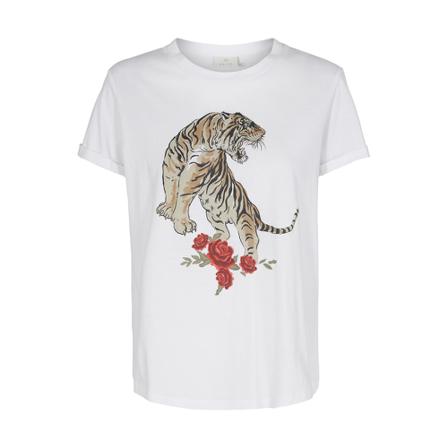 Kaffe KAtiger T-shirt Hvid, Dame T-shirts