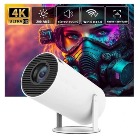 Projektor - 4K Android 11 Dubbel Wifi6 Bt5.0 1080p