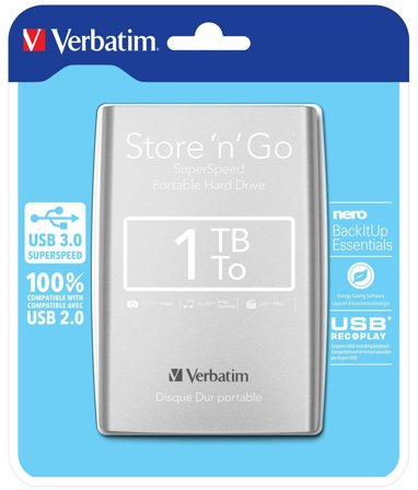 Verbatim Store 'n' Go Portable - harddisk - 1 TB - USB 3.0