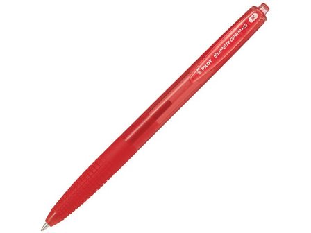 PILOT Kulpenna Super Grip, Fine, 0,7 mm, röd - Lyreco - Kontorsmaterial - Pennor - Kulpennor