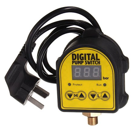 220V Automatisk Trykregulator til Husstandspumpe – Digital Elektrisk Presscontrol Pressdrive – Han