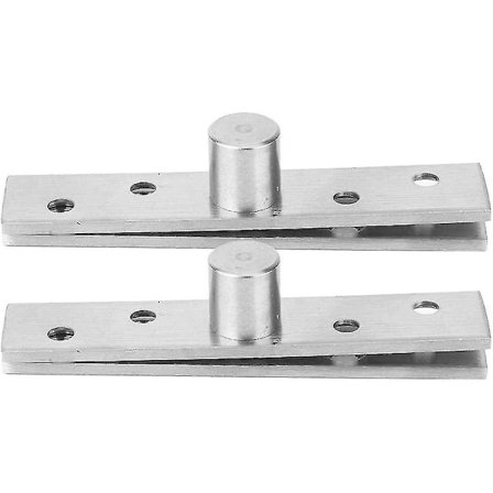360 graders rotasjonsdørhengsler, rustfritt stål skjulte svinghengsler 95x19mm topp (sentralt dreiepunkt), 2-pakning