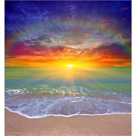 5D Diamantmalerisett for voksne og barn, Strand solnedgang, Dekorativt maleri Korssting Diamant 12"x12"""