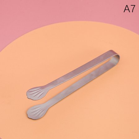 Miniklämmor i rostfritt stål för sockerbitar Iskubpincett D