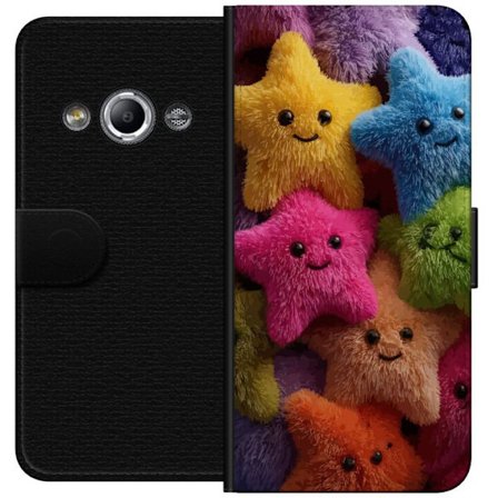 Kompatibelt Lommeboketui til Samsung Galaxy Xcover 3 Myke fluffy stjerner i glade farger