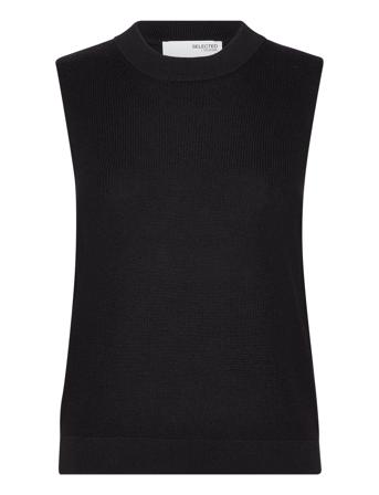 Selected Femme Slfpauline Sl Knit Top Svart
