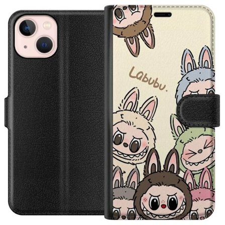 Kompatibelt Plånboksfodral till Apple Apple iPhone 13 Monster kanindocka med blomsterkrans vinylfigur