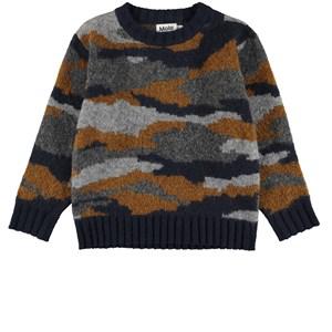 Molo Camo Bello Knit Sweater 110/116 cm - Jumpers and knitwear - 110/116 cm - Brown - Junge