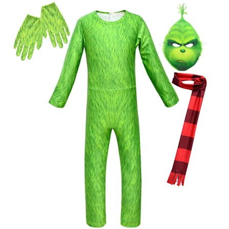 Party Børns Anime Cosplay Grinch Performance Kostume Børns Kostume-Xin