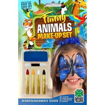 Carnival Toys 9442: Fondotinta Farfalla Blu + 4 Matite In Blister