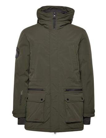 City Padded Parka Jacket Parkas Jakke Kakigrønn Superdry*Betinget Tilbud