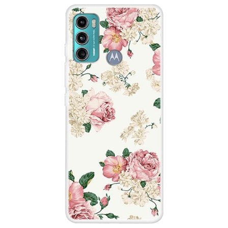 Deco Motorola Moto G60 Etui - Blomster