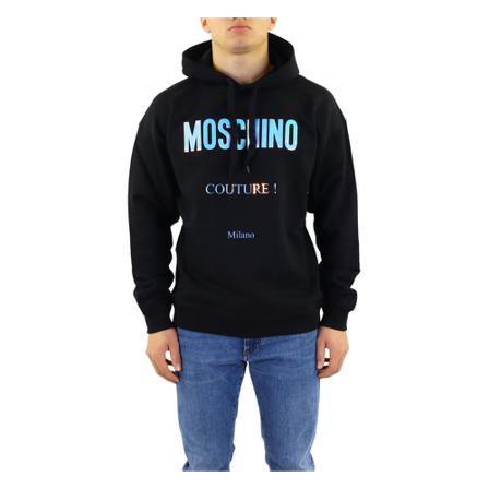 Moschino, Hoodies Czarny, Mężczyzna, Rozmiar: S