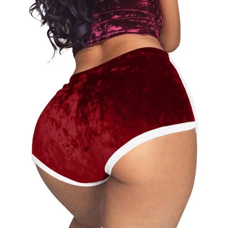 Kvinnors sexiga dragsko sammetskläder High Waist Club Mini