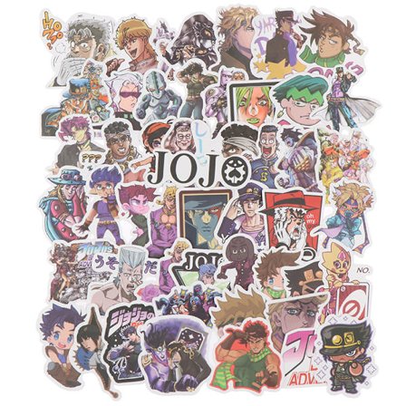 50 stk Jojos Bizzare Adventure Stickers For Motorsykkel Laptop Bi